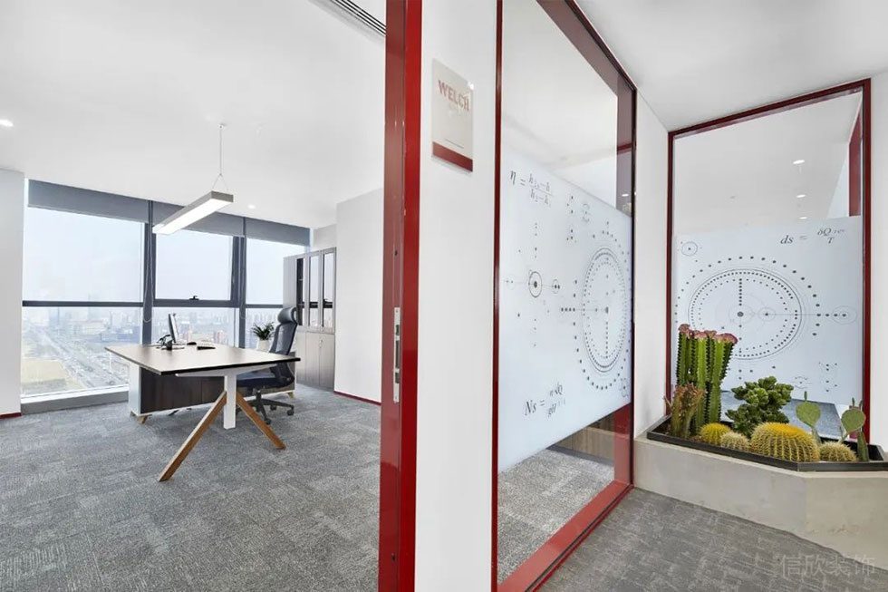 深圳南山區(qū)三航科技園西北工業(yè)大學(xué)現(xiàn)代極簡主義灰色主調(diào)辦公室裝修設(shè)計案例 辦公室