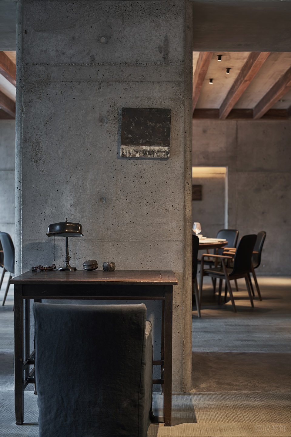 原始簡(jiǎn)單素雅中餐廳簡(jiǎn)約休閑區(qū)設(shè)計(jì)圖