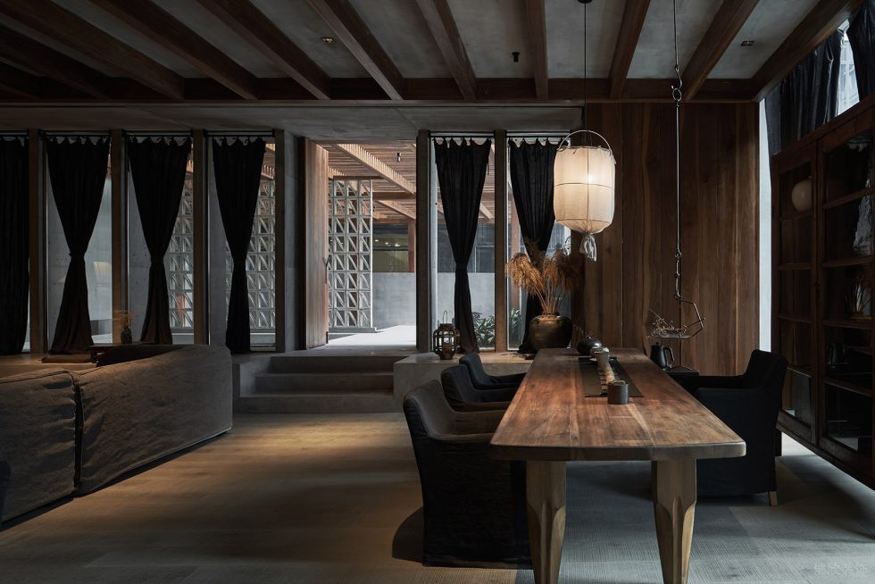 原始簡(jiǎn)單素雅中餐廳質(zhì)樸品茶區(qū)裝修效果圖