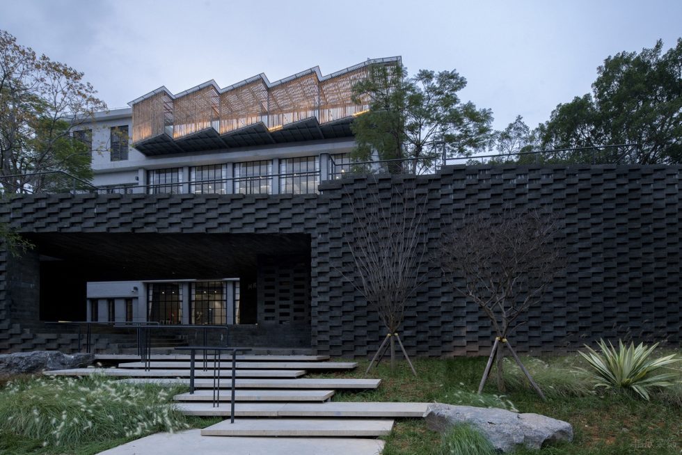 原生態(tài)雅致茶院入口過道設計裝修