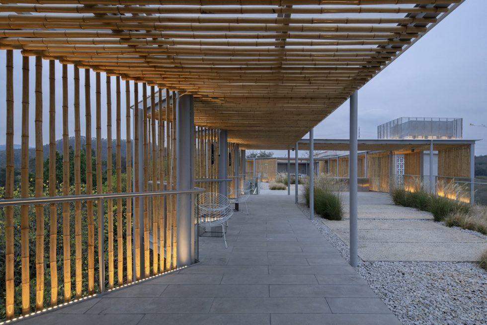 原生態(tài)雅致茶院休閑木廊設計裝修