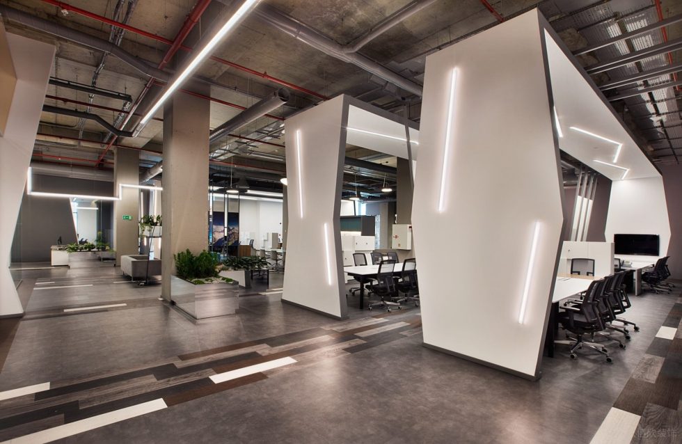 前衛現代風辦公室裝修設計黑白灰辦公區 前衛現代風辦公室裝修設計黑白灰辦公區