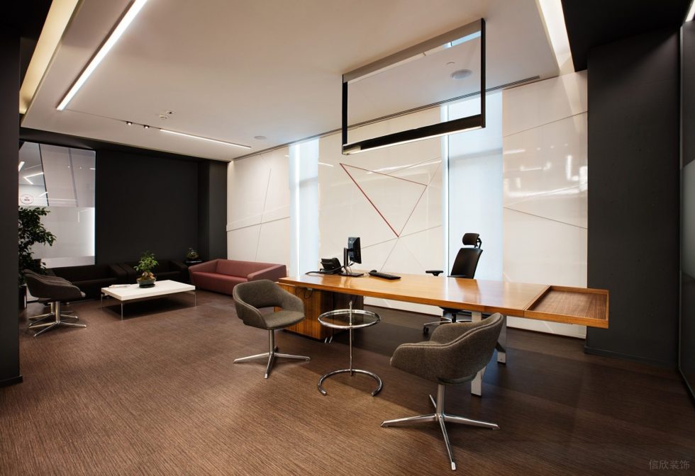 前衛現代風辦公室裝修設計深色經理辦公室 前衛現代風辦公室裝修設計深色經理辦公室