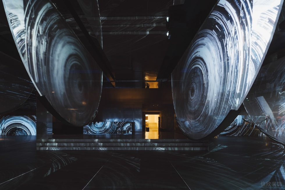 智能未來(lái)體驗(yàn)展廳裝修設(shè)計(jì) 科幻感大廳
