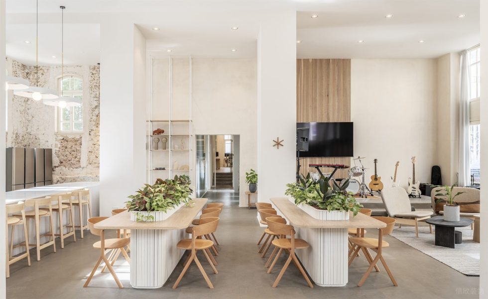 自然簡約風辦公室裝修設計白木色休閑廳 自然簡約風辦公室裝修設計白木色休閑廳