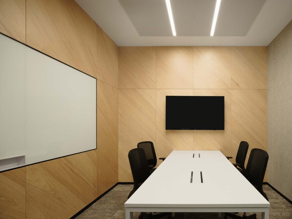 淡雅色簡約現代風辦公室裝修設計淺木色洽談室 淡雅色簡約現代風辦公室裝修設計淺木色洽談室
