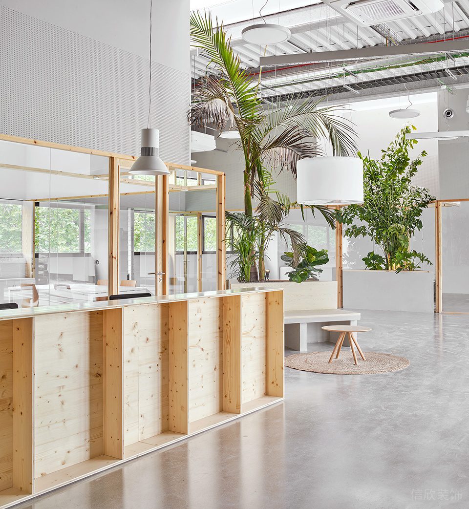 素木色簡(jiǎn)約自然風(fēng)辦公室裝修設(shè)計(jì)原木色裝飾圍擋 素木色簡(jiǎn)約自然風(fēng)辦公室裝修設(shè)計(jì)原木色裝飾圍擋