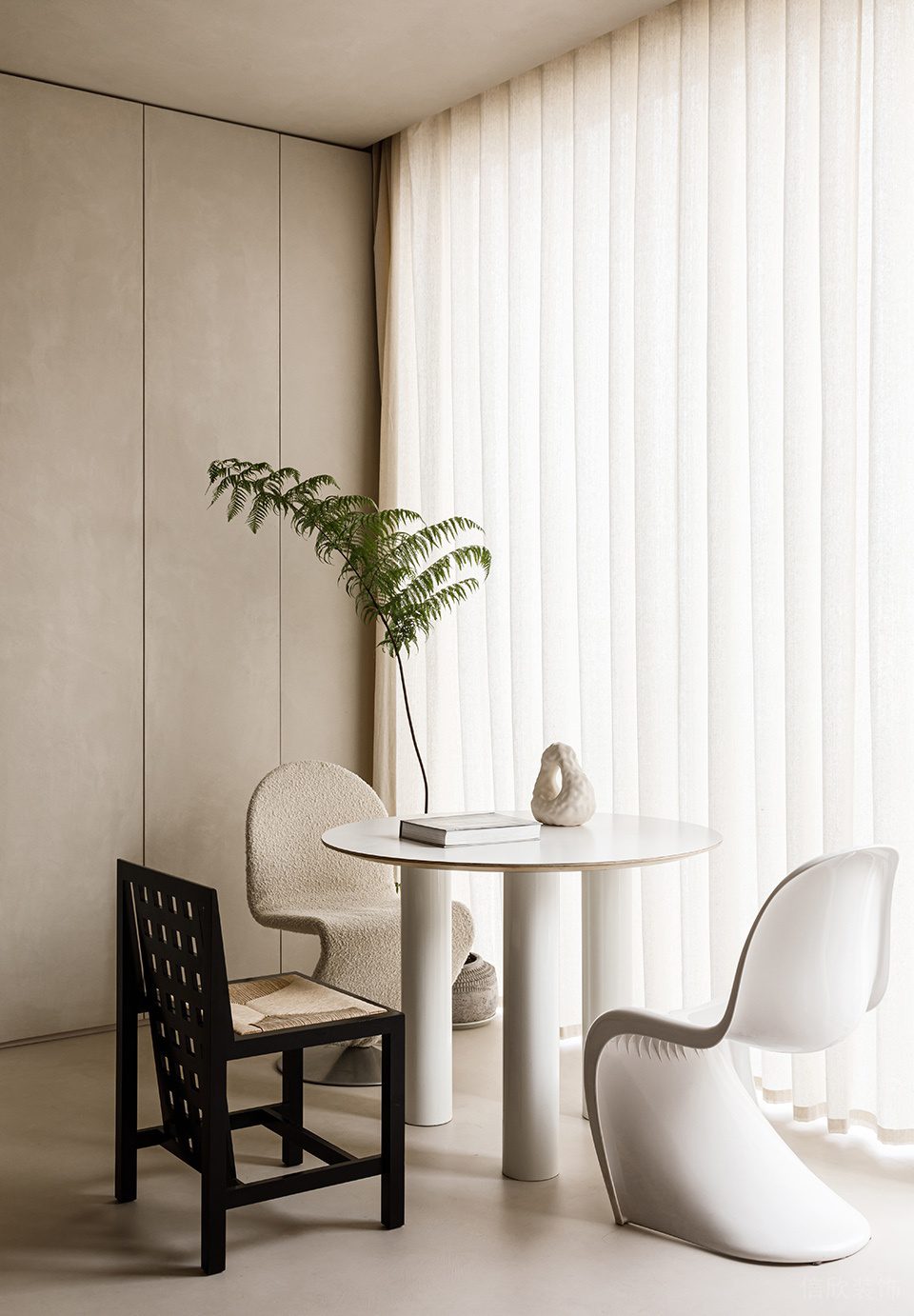 淡色原木簡約風辦公室裝修設計淺咖色洽談區 淡色原木簡約風辦公室裝修設計淺咖色洽談區