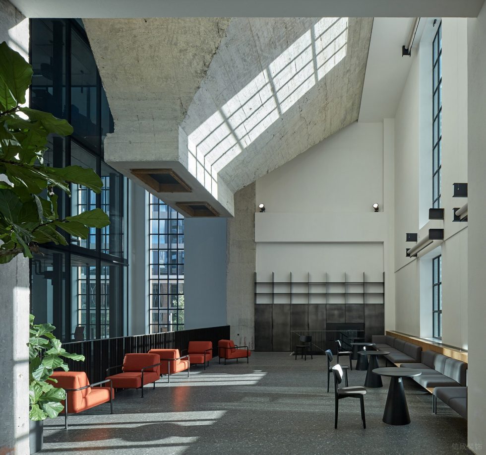 深色工業風辦公室裝修設計灰色系休閑接待廳 深色工業風辦公室裝修設計灰色系休閑接待廳