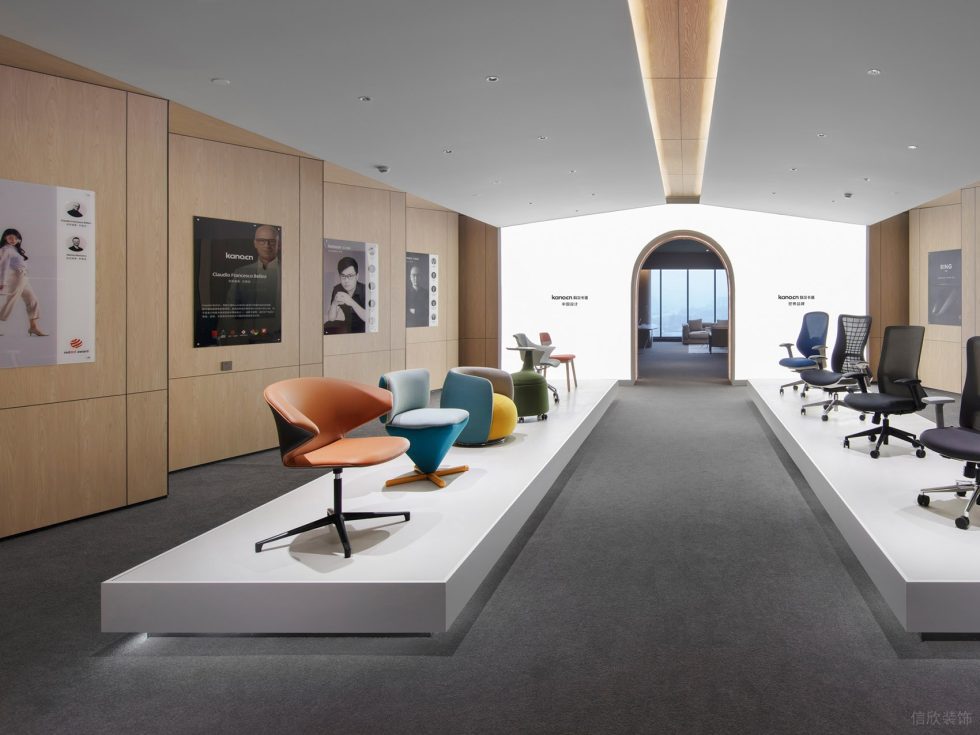 原木質感灰色調現代簡約風辦公室裝修設計原木色展廳 原木質感灰色調現代簡約風辦公室裝修設計原木色展廳