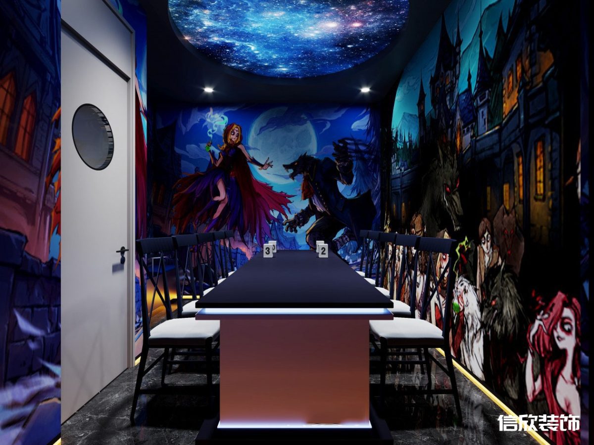 深圳福田皇崗棋牌室游戲室裝修設(shè)計(jì)