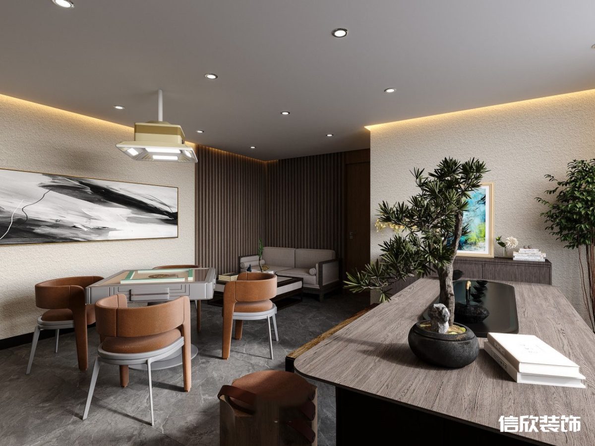 深圳羅湖筍崗棋牌室麻將房茶座裝修設(shè)計(jì)