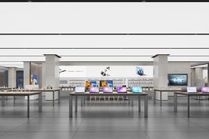 華為手機(jī)數(shù)碼專賣(mài)店手機(jī)數(shù)碼展廳裝修設(shè)計(jì)圖