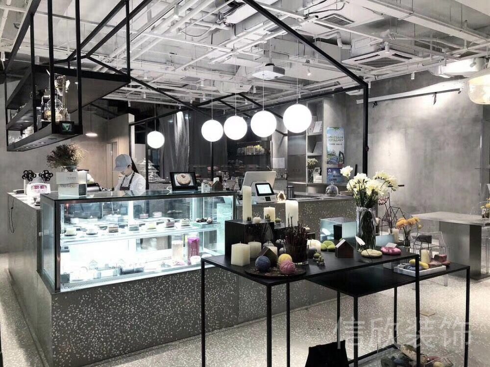 面包店收銀臺玻璃面包展示柜設計圖