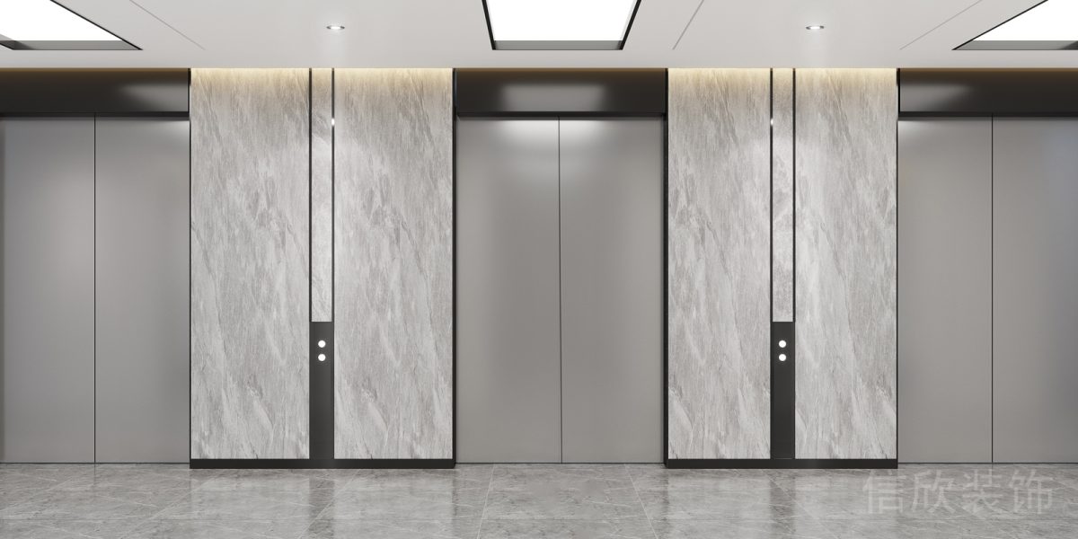 墻面灰色集成護(hù)墻板效果圖