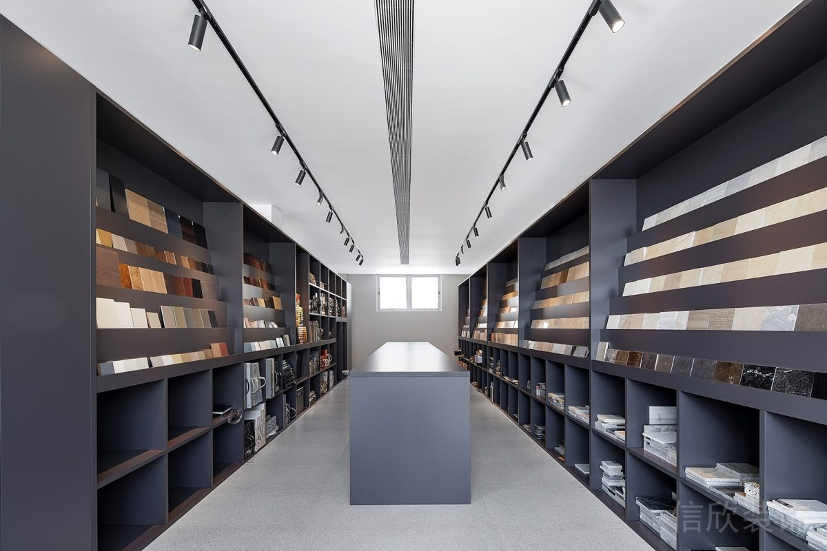 板材瓷磚設(shè)計產(chǎn)品展廳辦公室裝修圖