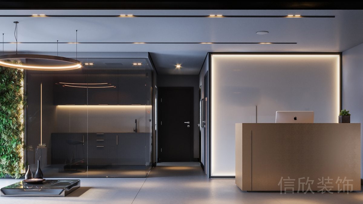 大廳全景室內噴泉裝修設計