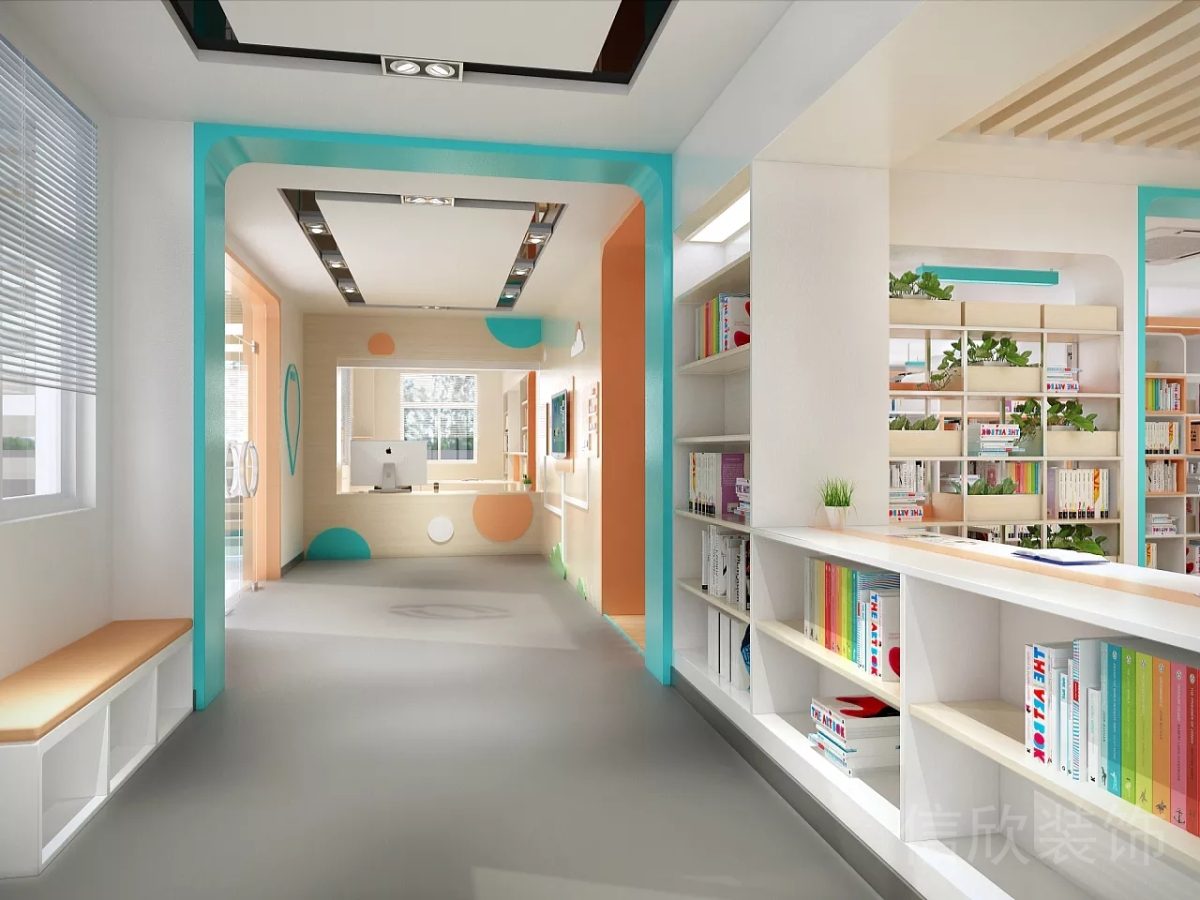 幼兒教育靜音過(guò)道圖書(shū)館PVC地面