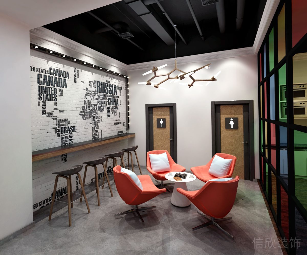 東莞培訓機構(gòu)風火創(chuàng)意園舞蹈夢想衛(wèi)生間及茶水間休息區(qū)域