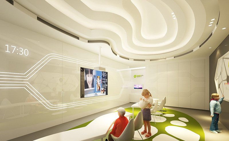 深圳市光明公明公司力德教育教育培訓(xùn)中心一對一講師交流教室裝修設(shè)計