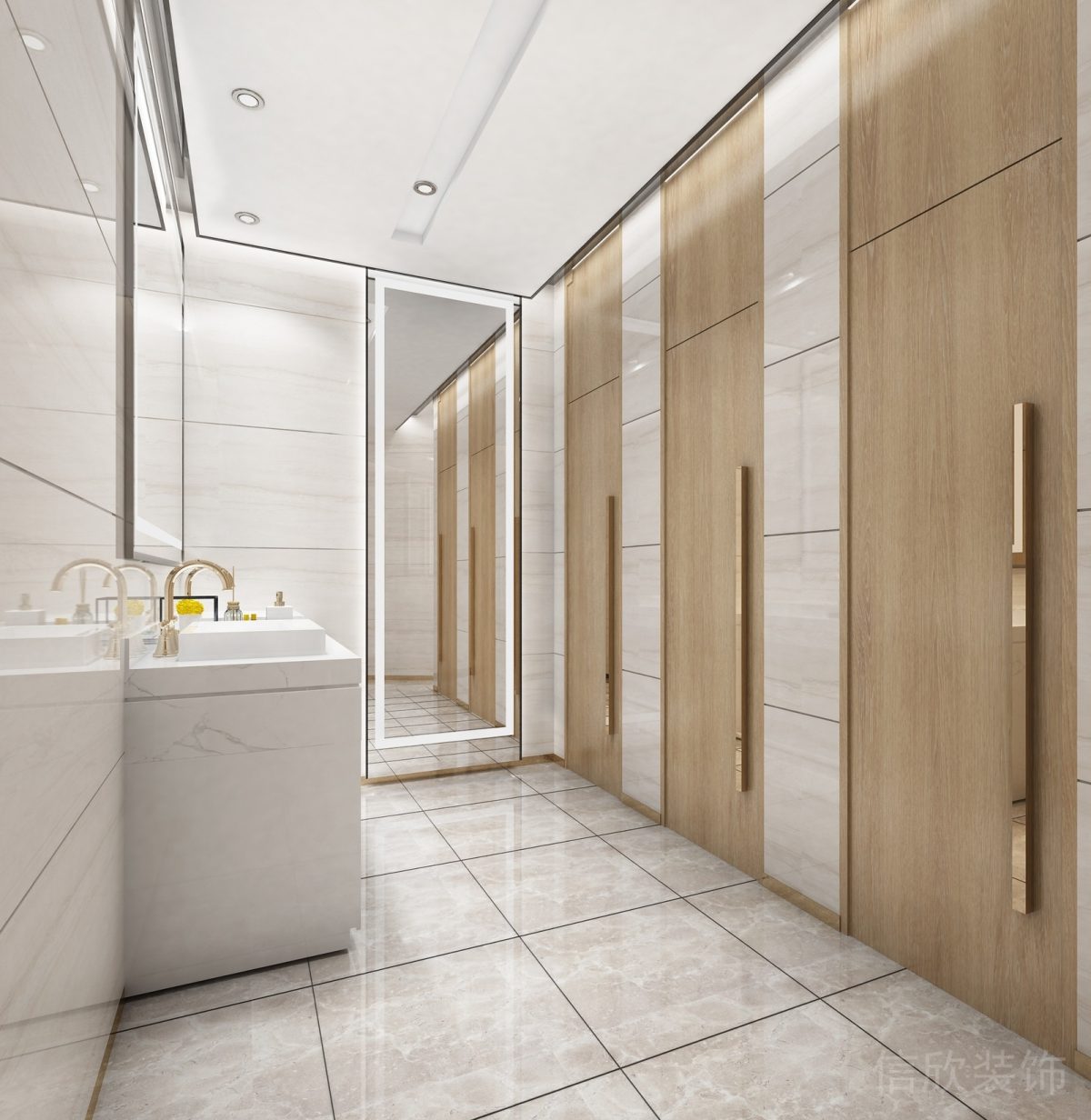 金框原木風(fēng)大理石獨(dú)立衛(wèi)浴