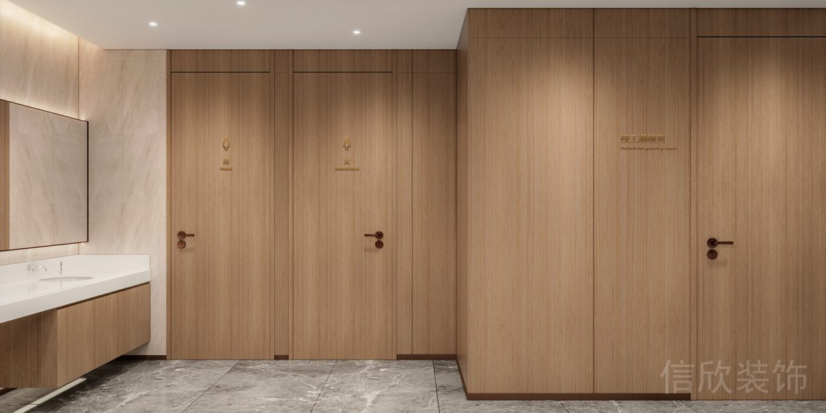 天安科技產(chǎn)業(yè)園口腔中心廁所純木設(shè)計(jì)