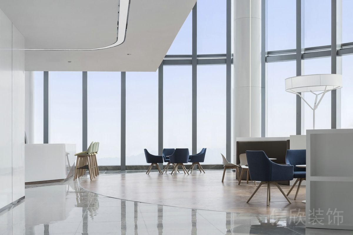 辦公室設(shè)計大堂待客區(qū)極簡風(fēng)布藝沙發(fā)設(shè)計圖