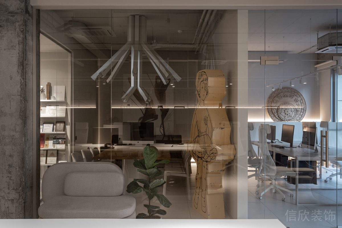 純白簡約風(fēng)辦公空間藝術(shù)裝置設(shè)計(jì)