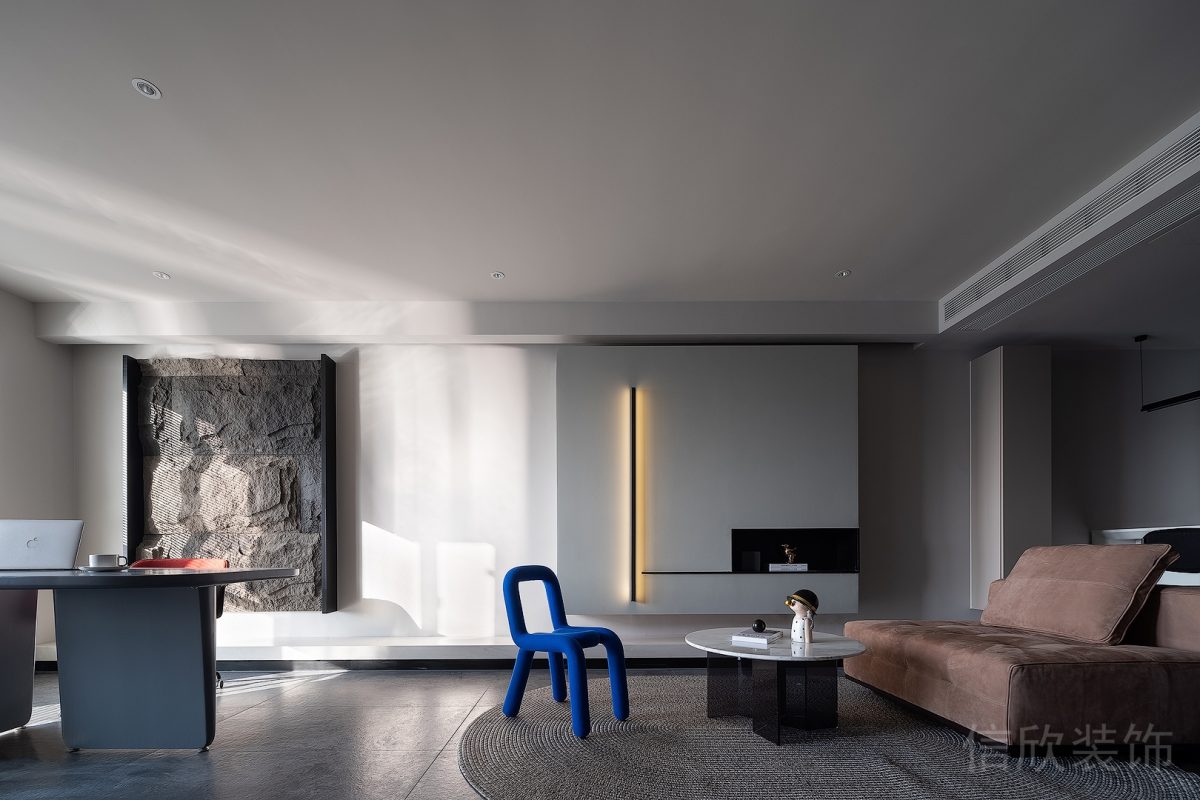 簡約風(fēng)灰色地毯辦公室裝修設(shè)計