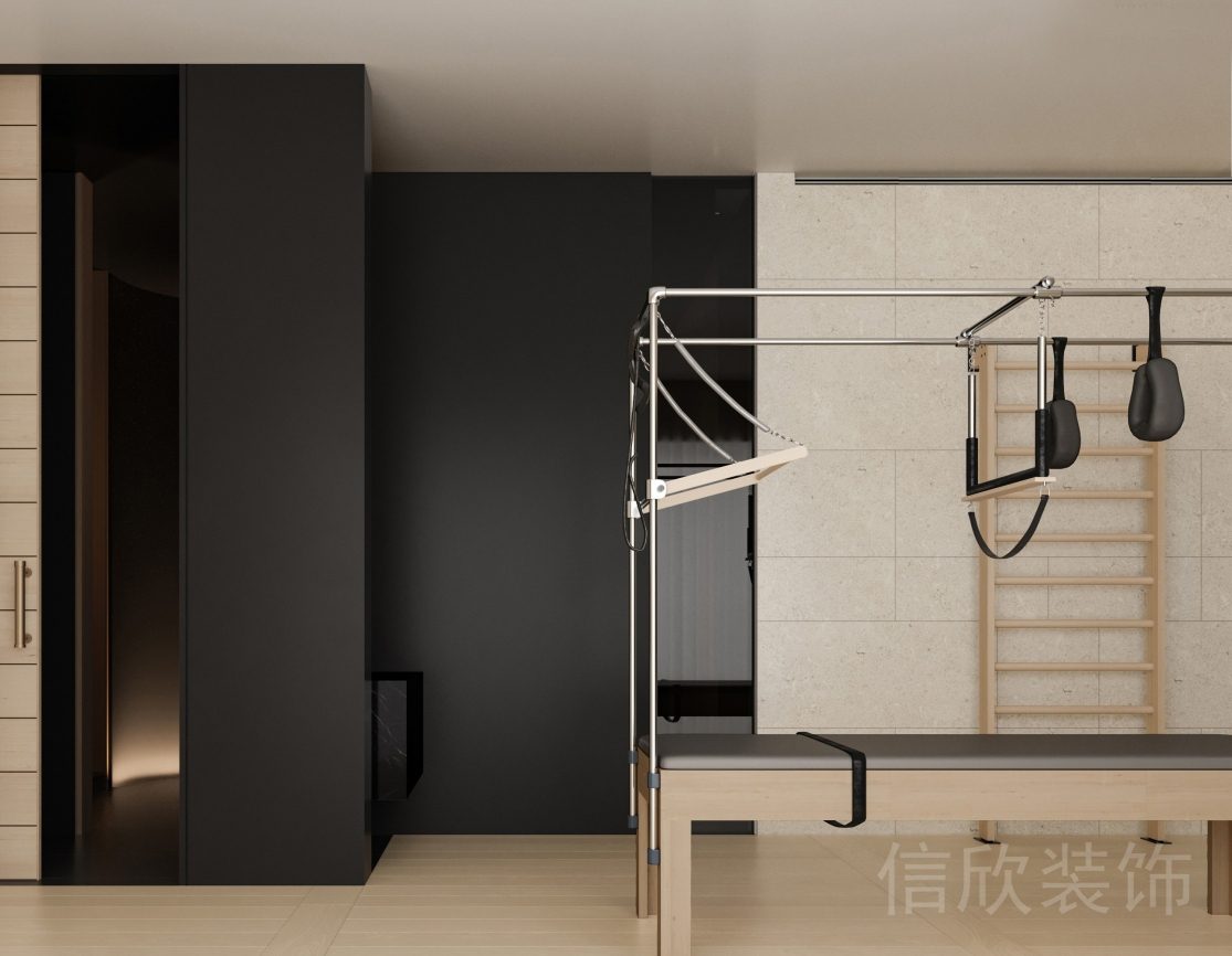 普拉提機構(gòu)極簡風(fēng)秋千床原木設(shè)計效果