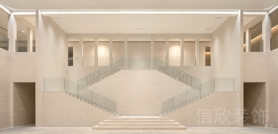 玻璃隔斷效果圖對(duì)稱(chēng)式古典辦公室簡(jiǎn)約風(fēng)玻璃隔斷效果