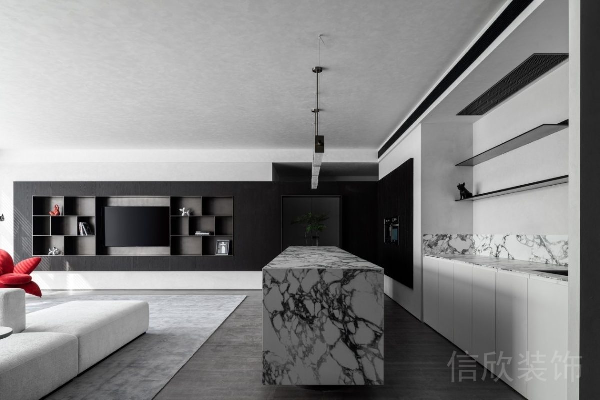 多功能裝修設(shè)計(jì)辦公室定制儲(chǔ)物柜效果黑白色調(diào)設(shè)計(jì)