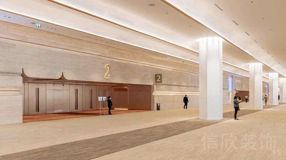 大廳辦公室裝修效果圖地毯入戶(hù)式商務(wù)風(fēng)裝修圖