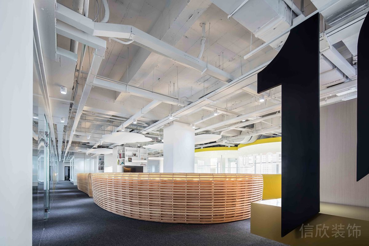 工業(yè)風(fēng)裝修竹編效果圖水磨石地板簡約辦公室效果圖