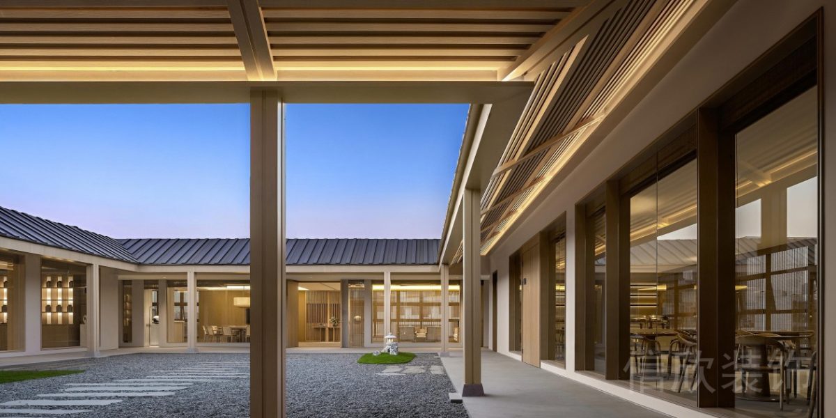 木質(zhì)中式風(fēng)裝修效果圖庭院機(jī)構(gòu)培訓(xùn)班效果