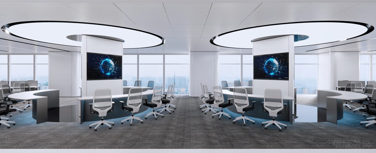 多功能對稱式效果圓形效果環(huán)形科技未來感工位