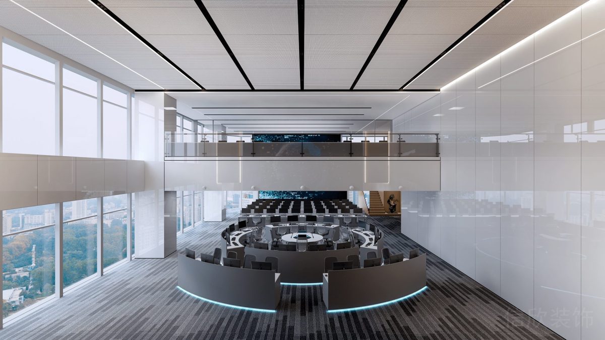 黑色設(shè)計弧線效果裝修會議室辦公室地毯設(shè)計圖