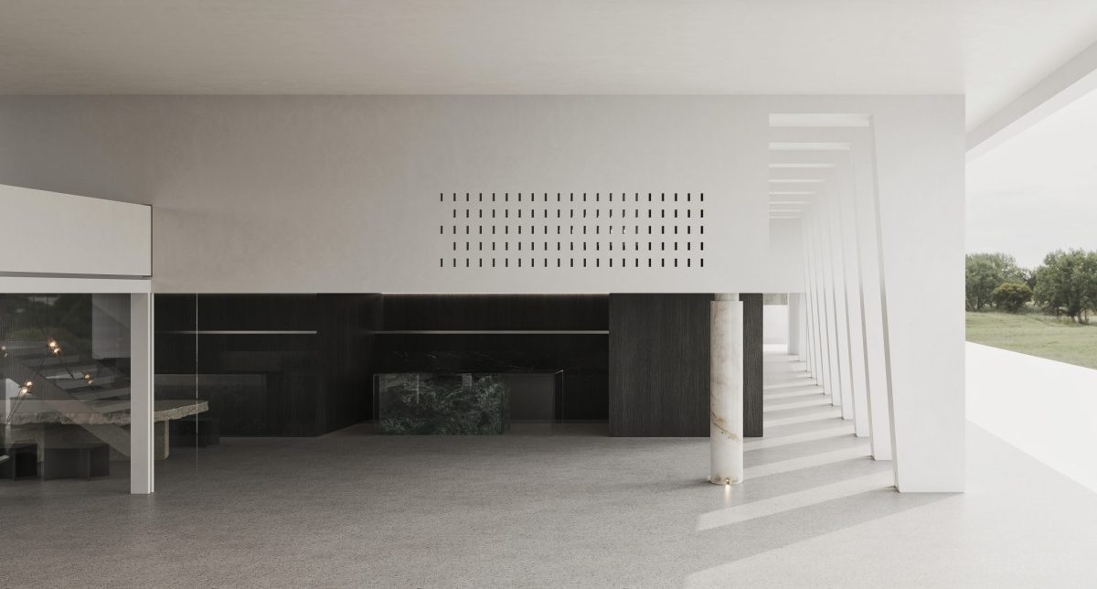 鏤空白色半墻設(shè)計(jì)效果簡(jiǎn)約風(fēng)辦公室設(shè)計(jì)架空層效果裝飾玻璃隔斷走廊