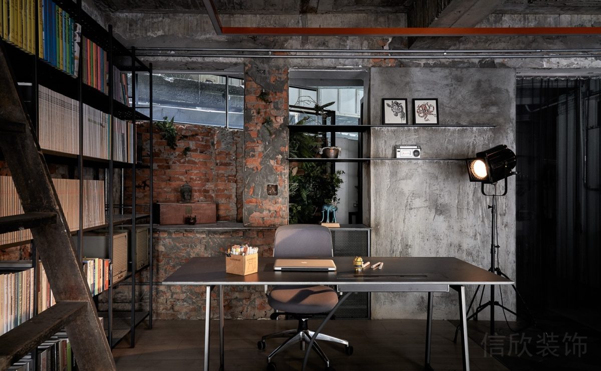 木制書柜設(shè)計(jì)獨(dú)立設(shè)計(jì)裝修效果效果復(fù)古工業(yè)風(fēng)辦公室玻璃隔斷裝修設(shè)計(jì)