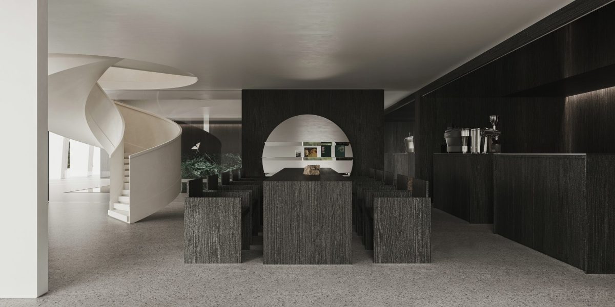 直線式設(shè)計(jì)效果黑白色調(diào)現(xiàn)代極簡(jiǎn)風(fēng)辦公室裝修會(huì)議室裝修