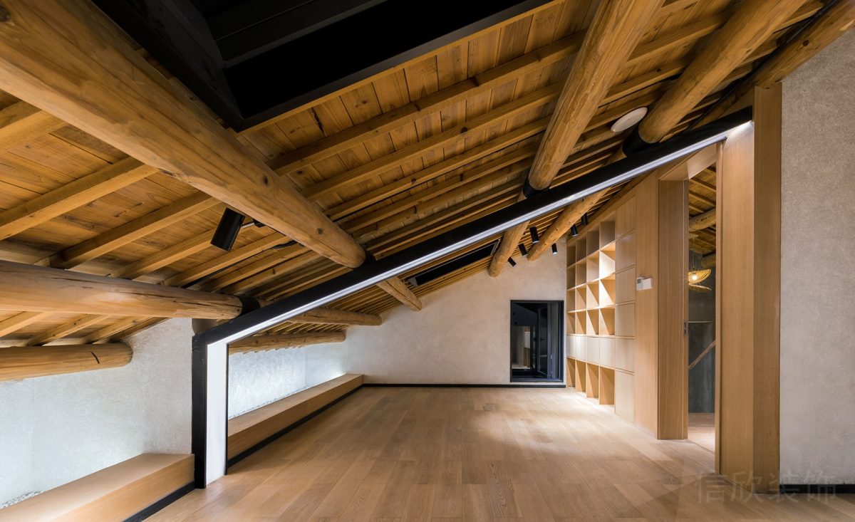 木質斜面設計圖辦公室裝修閣樓裝修圖