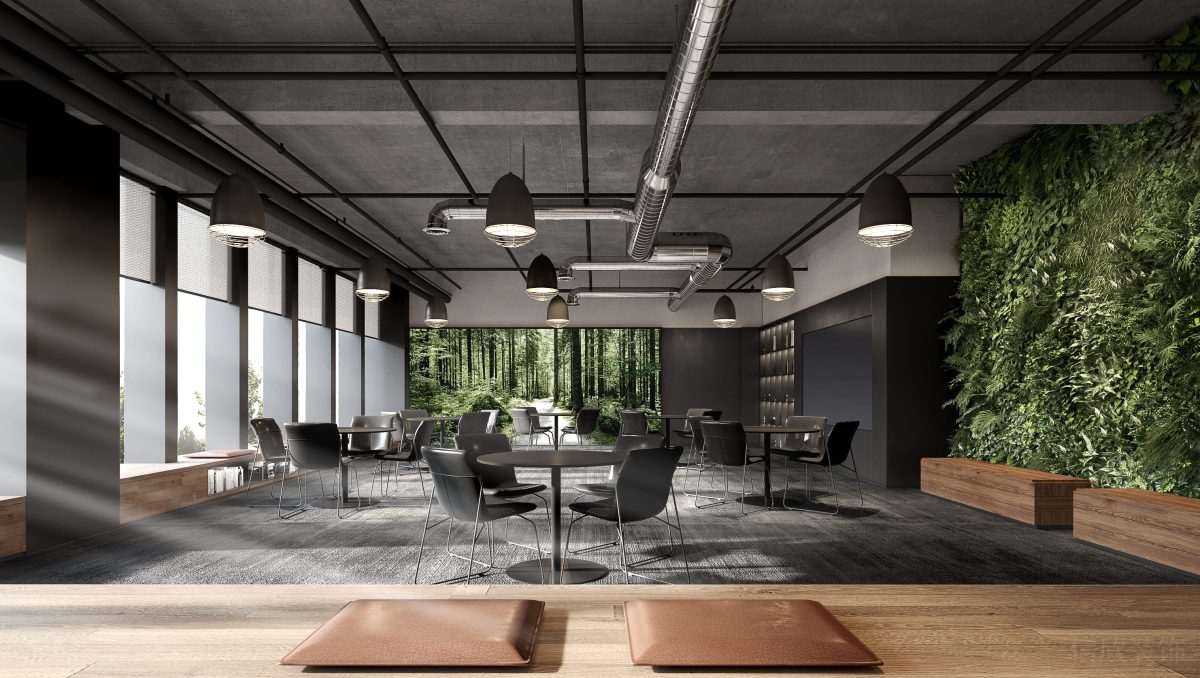 辦公室洽談區(qū)綠色景觀設(shè)計圖