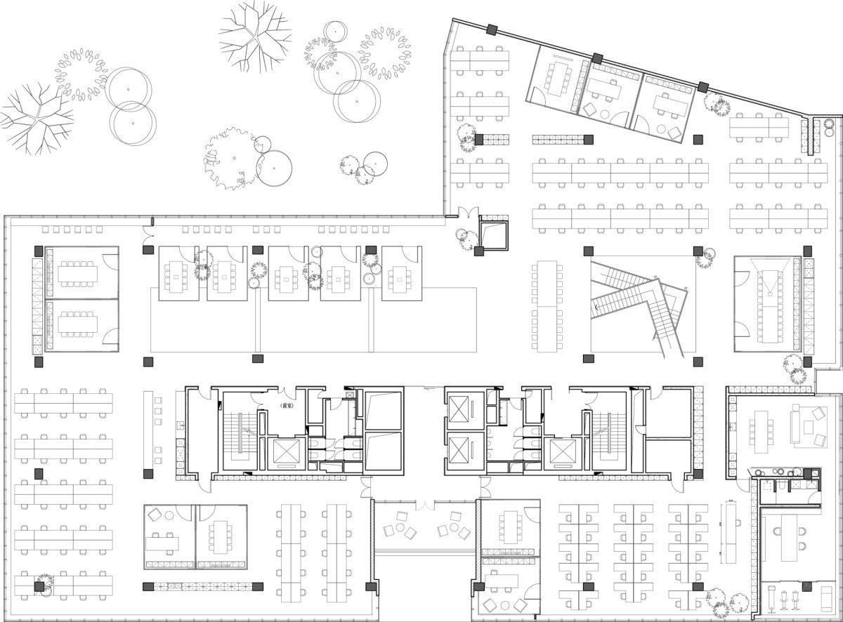 極致省錢辦公室裝修，三樓平面布置圖
